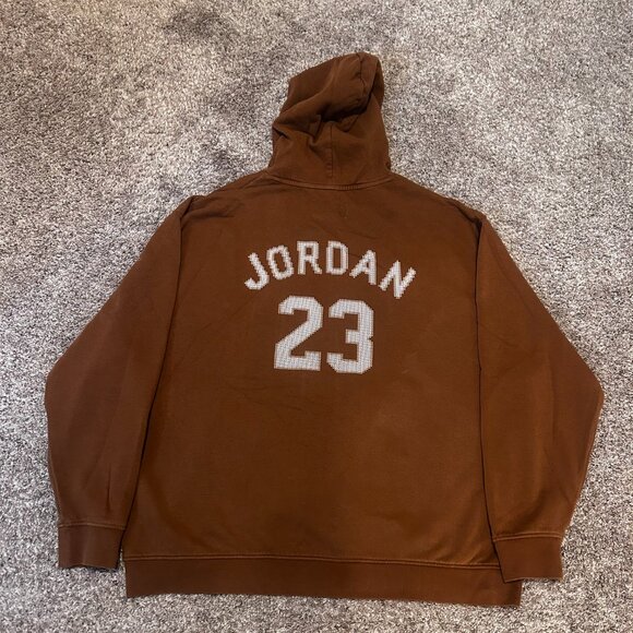 Air Jordan Holiday Fleece Pullover (Brown) - Picture 2 of 4